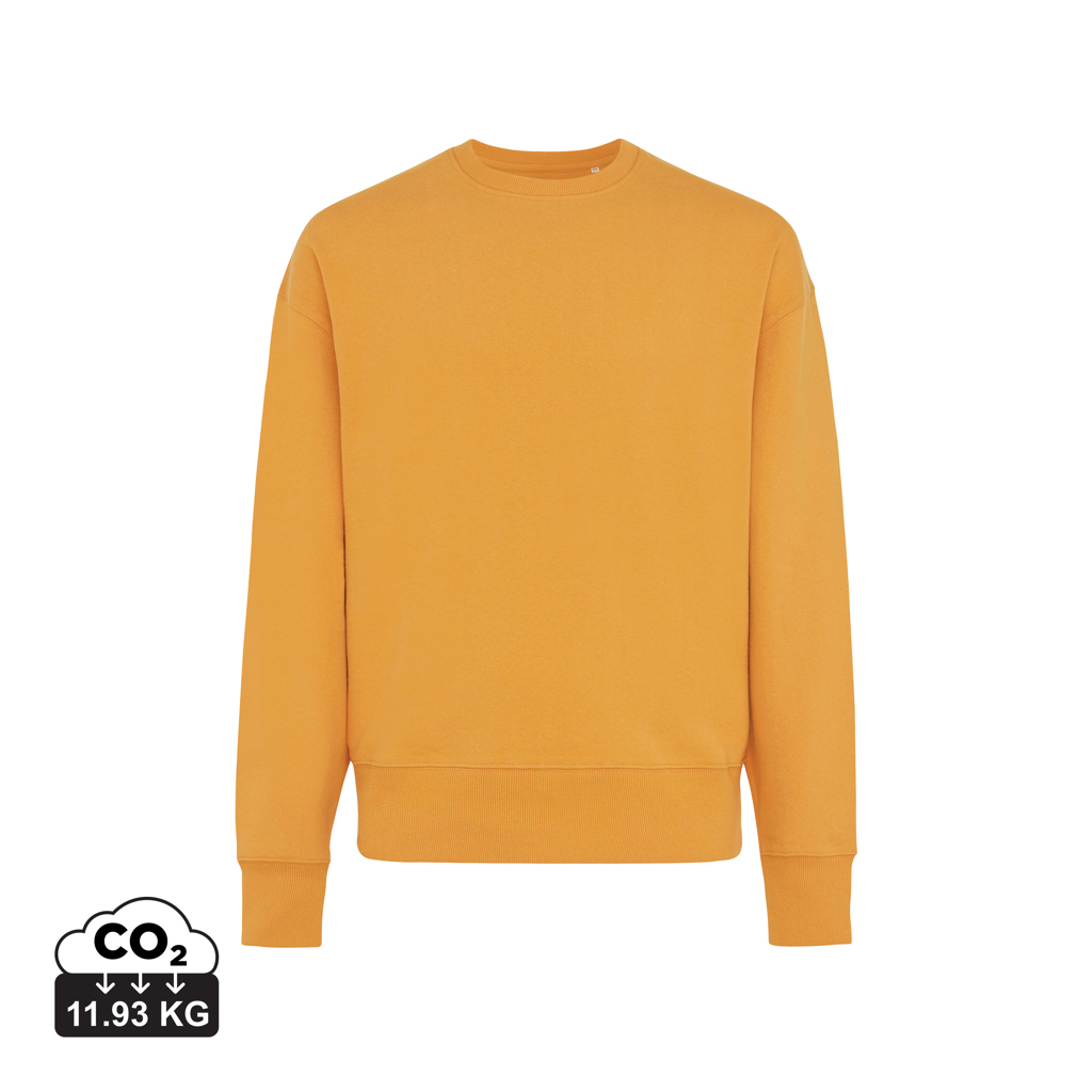 Sweat promotionnel coton recyclé 340g unisexe Iqoniq Kruger sundial orange